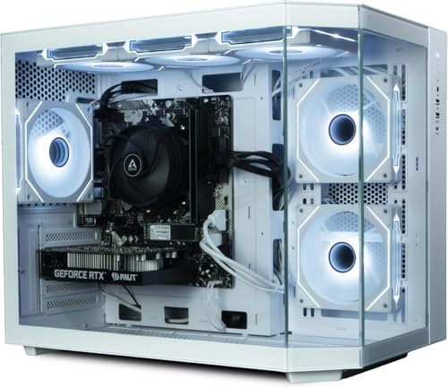 ionz Gaming PC - AMD Ryzen 5 5500, Nvidia RTX 3050, 16GB RAM | 1TB NVMe SSD, Windows 11, 500W 80+ PSU, WiFi, (Apex, White)
