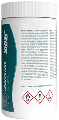 Sillar Chlortabletten 20g - 1kg Verpackung für Pool, Reinigung & Desinfektion - Mini Chlortabletten für Schwimmbad | kristallklares und hygienisches Poolwasser