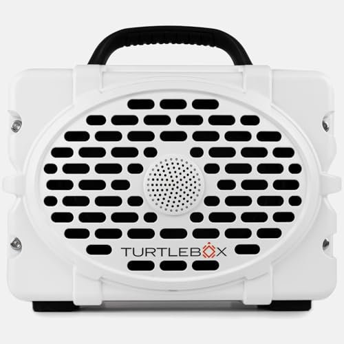 Turtlebox Original Gen 3 Outdoor Bluetooth Speaker, Waterproof, White