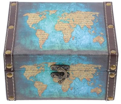 QUMIIRITY Schmuckaufbewahrungskiste Aus Vintage Stil Box Schmuckschatulle Aufbewahrungsbox Für Zuhause Box Mit Wasserdichter Funktion