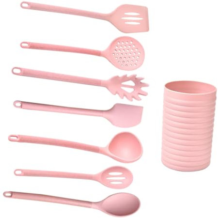 KICHOUSE Utensilios De Cocina De Silicona Mango De Madera Espátula De Cocina Práctica Duraderos Para Usar