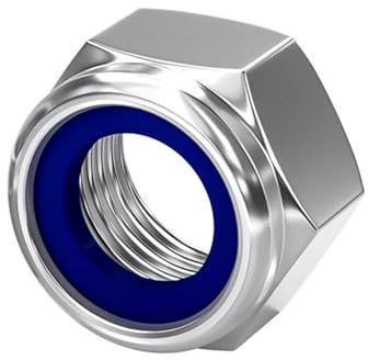 WANG TII DOO M18-M24 Tuerca Hexagonal De Acero Inoxidable De Alta Resistencia con Inserción De Nylon Adecuado para Maquinaria Y Proyectos De Bricolaje,M20