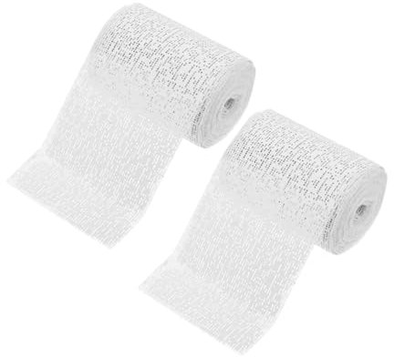 Operitacx 2rollos Moldeadora de Yeso para Escayolas de Cinta de Vendaje de Gasa para Proyectos de Arte Moldes Abdominales Esculturas y Cosplay