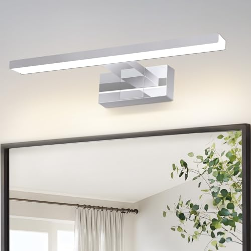 Laittiin Lampada da specchio per bagno a LED - Lampada da parete per bagno da 30 cm, IP44, illuminazione per armadietto a specchio da 6W