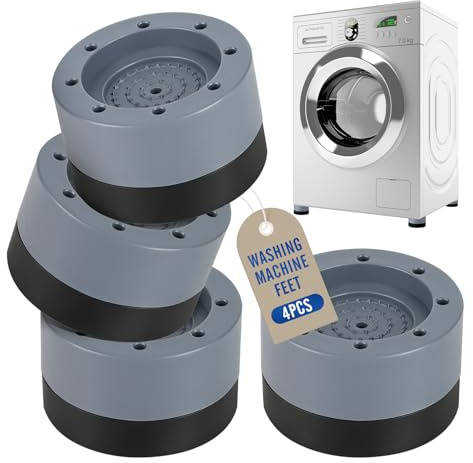 4 patins pour lave-linge, amortisseurs de vibrations, amortisseurs de vibrations pour lave-linge, prévention du bruit et du glissement