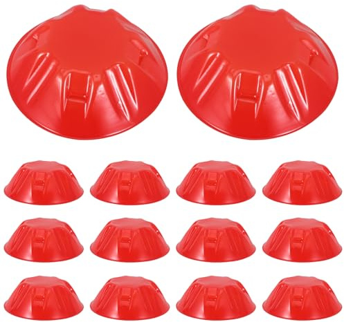 BAZEITFLOW 20pcs Plastic Red Detector Cover Alarm Protective Cap with Versatile Application and Sleek Modern Look, Userfriendly Design for Home Cooking and Baking Safety