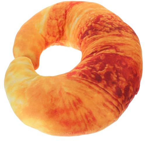 DECHOUS Cuscino Cervicale Forma di Brioche Morbido in Peluche U-shape per Collo e Spalle Supporto Ergonomico Interno per Riposo e Viaggi