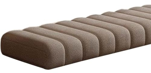 Generisch Bankauflage Bankkissen 120x40 100x40 80x40 160x40 40x40 4.5cm Dick Sitzkissen Bank Indoor Outdoor Abnehmbarem rutschfeste Sitzauflage Bank Fensterbank Gartenmöbel,Caramel,40x200cm