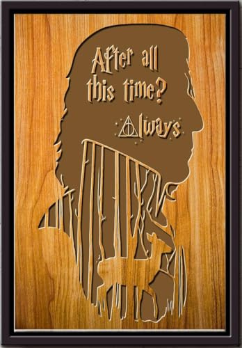 YAASIMOULE After All This Time Always Poster Porter Wandkunst Geschenk für Severus Snape Fan Romanliebhaber Film Gerahmte matte Leinwanddrucke
