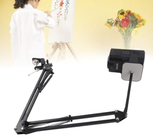 SIXRUN Art Projector, 720P HD Manuelle Fokussierung Zeichen-Tracing-Tool für Künstler, Skizzieren, Ölgemälde, Kalligraphie, Kuchenverzierung, Wandgraffiti (EU-Stecker 100-240V)
