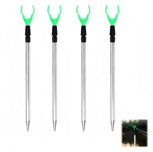 Fishing Rod Holder,Adjustable Telescopic Rod Stand,35-52cm Telescopic Fishings Rods Stand Set,For Bank Ground Sea Lake River Anglers Coarse Carp