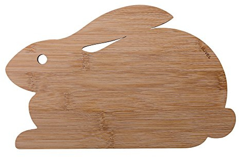 NineLives Planchette, Bois, Lapin, 24 x 15 x 0,5 cm