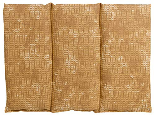 Coussin aux pépins de raisin - Taille 40x30-3 compartiments - batik or - Coussin thermique - Coussin aux graines - Compresse froide -