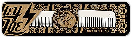 HEY JOE! - Pettine Premium In Alluminio AC05 | Pettine Professionale In Metallo Per Tagli Di Capelli Con Tecnica Forbice-Pettine - Dimensioni 170 x 30 x 2 mm