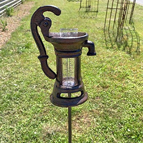 La Grande Prairie Pluviomètre Jardin Pompe à Eau 114x11cm Brown