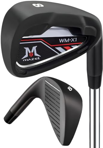 Hierro de Golf Individual MAZEL para Hombre | Hierro de un Solo Palo de Golf | Juego de hierros de Golf 4-5-6-7-8-9-PW-SW | Juego de Pitching Wedge, Sand Wedge o Hierros para golfistas diestros