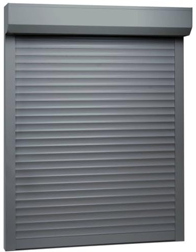Hommdiy Rollladen Aluminium,Rollladen Gute Wärme- und Schalldämmung Rollladenpanzer Behang Rolladen Rolladenbehang Vorbaurollladen (Anthrazit-70 x 100 cm (B x H))