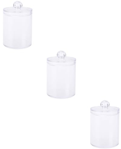 DECHOUS 3pezzi Organizzatore Per Cotton Swabs Multifunzionale Per Makeup e Casa Facile Usare e