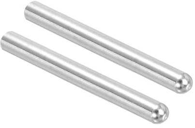 PATIKIL 2 Stück 304 Edelstahl Dübelstifte 8mm Durchmesser, 80mm Länge Rundkopf Sicherungsbolzen Regalstifte für Kleiderschrank Kommode Schrank Bücherregal Industrie Haushalt Möbel Regale