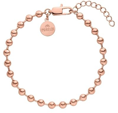 Purelei Edelstahl Fidget Armband Damen – Verstellbares Anti-Stress Bubble Bracelet, wasserfest, gold silber roségold, 16-19 cm, eleganter Schmuck für Frauen