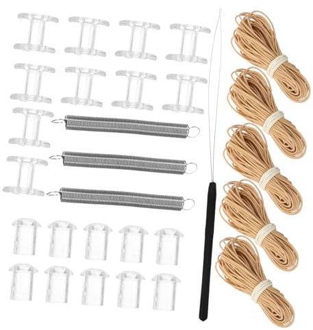 HOMOCONO Pleated Shade Cord Replacement Kit for Rv Window Shades and Pleated Blinds Plastic Cord Repair Set