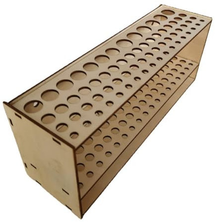 Cpolebev Pinselhalter mit 67 Löchern, Pinselständer Aus, Schreibtisch-Organizer, Wandmontage, Regal für Make-Up-Pinsel zum Malen, Einfache Installation, Einfach zu Verwenden