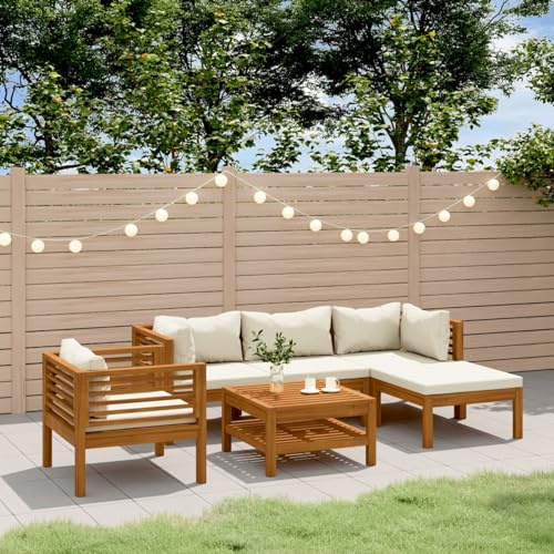 Festnight Gartenlounge Set Holz Loungemöbel Lounge Möbel Outdoor Holz Balkon Lounge Balkonmöbel Terrassenmöbel Sofa Balkon Bank Ecklounge Ecksofa Gartenmöbel Set Holz Wetterfest