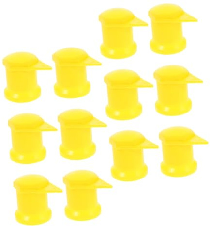 HORIALENCE 12pcs Wheel Nut Indicators - Yellow 33 Mm Loose Lug Wheel Nut Check Indicators for Commercial Trucks and Accident Prevention