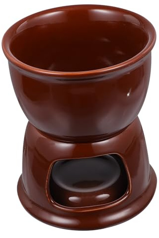 ZUNOXAZ Pot à Fondue Céramique Multifonction pour Fromage et Beurre Chauffe Chocolat Pratique pour Cuisine et