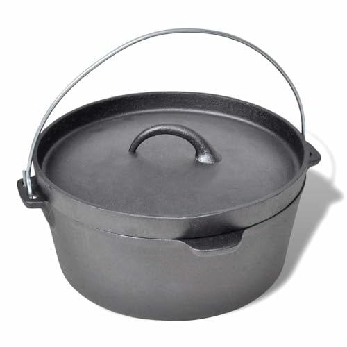 Generico Forno Olandese 4,2 L con Accessori Inclusi,Cucina e Pranzo,Pentolame e tegami da Forno,Pentole e tegami,Casseruole di ghisa-41562