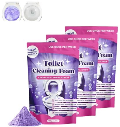 Toilet Cleaner, WC-Reiniger, Toilettenreiniger, Toilet Cleaning Foam, Berührungsfreie Schäumende ToilettenreinigungDass Ihre Toilette länger Sauber Bleibt (300g)