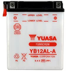 YUASA BATTERIE YB12AL-A offen ohne Saeure
