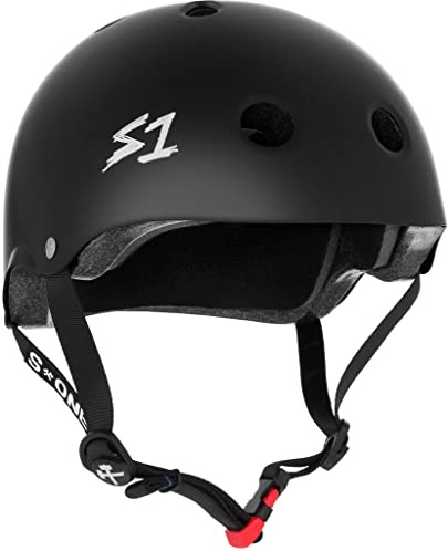 S1 Mini Lifer Helmet for Skateboarding, BMX, and Roller Skating - EPS Fusion Foam, CPSC & ASTM Certified - Black Matte Large (20)
