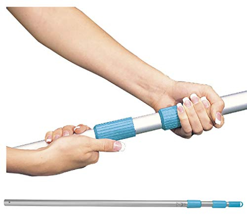 Intex 29054 – Teleskopstange aus Aluminium, Grau, 239 cm, Ø 26,2 mm