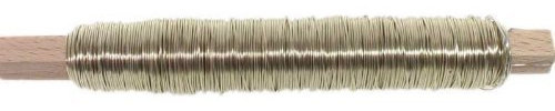 N/A 100g Deko Lackdraht 0,5mm Bindedraht Basteldraht Wickeldraht Draht Dekodraht, Farbe:Champagner
