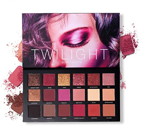 UCANBE Professional 18 Colors Eyeshadow Makeup Palette, High Pigmented 10 Matte + 7 Shimmer + 1 Metallic Glitter, Velvety Creamy Blendable Long Lasting Eye Shadow Pallets Makeup Set Kit