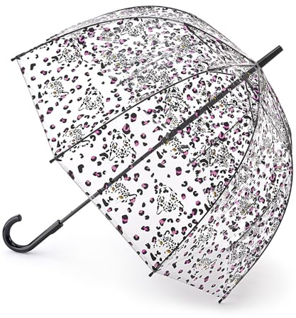 Fulton Birdcage 2 Parapluie imprimé léopard Camouflage, Transparent, Transparent, Cage à Oiseaux 2