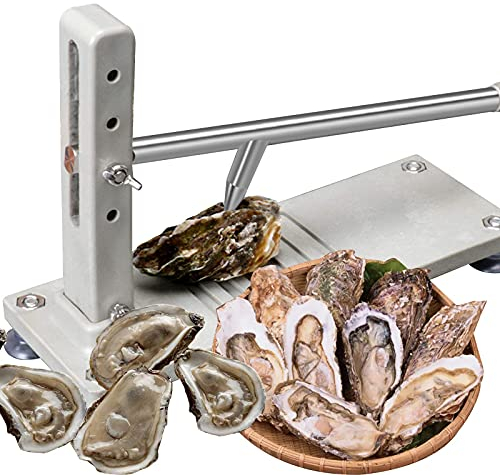 Oyster Shucker en acier inoxydable, kit d'outils pour huîtres robuste, ouvre-huîtres, ouvre-huîtres professionnel avec poignée antidérapante et base