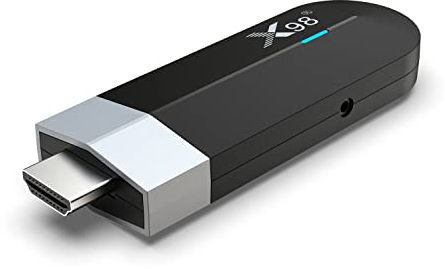 ZUMKUNM X98S Smart TV Stick Android 11 Amlogic Quad Core 64bit 4GB RAM 32GB eMMC ROM 4K UHD AV1 Dual WIFI 2.4G 5.8G Bluetooth 3D HDR HLG Support