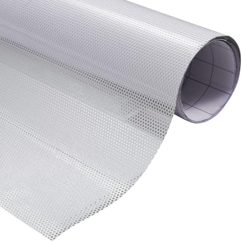 XhuangTech Película de privacidad unidireccional autoadhesiva, vinilo perforado 50 cm x 500 cm