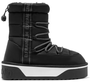 D.Franklin Botas de Mujer con Forro Interior de Pelo Nordic V.2 Bomb en Negro - Botas para Mujer - Moda casual - Talla (37) - Modelo bomb