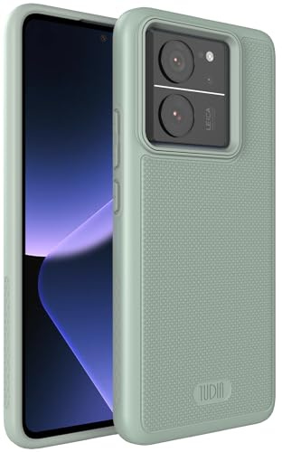 TUDIA DualShield Grip diseñado para Xiaomi 13T / 13T Pro Case 5G, [MergeGrip] Grado Militar Resistente a los Golpes, Delgada, de Doble Capa, Antideslizante, Resistente, Funda Protectora para teléfono