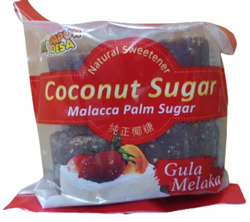 Malacca Palm Sugar High Grade Natural Sweetener Coconut Sugar Gula Melaka, 500g Each, Halal, Expiry: 8th July 2027