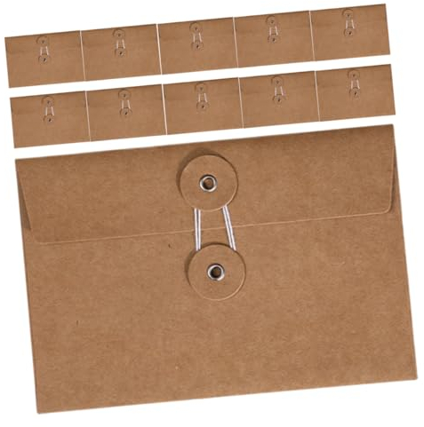 SEWACC Briefpapier Hochzeit Stück Kraftpapier Umschläge Briefpapierhalter Einfacher Stil Umschläge Multifunktionsumschläge Kraftpapierhalter Briefumschläge Briefumschläge Briefhalter Für Das Büro