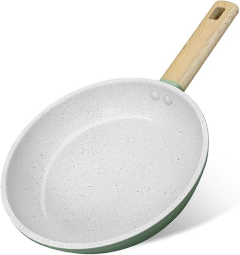 Ichigo Ichie Sartén Antiadherente con Superficie de Piedra, Sartén con Revestimiento de Mármol, Duradera y Segura, Apta para Todo Tipo de Cocinas, Incluida Inducción y Puede Lavavajillas (Ø 30 cm)