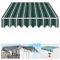 Toldo retráctil de 2,4 x 2,1 m, tela de repuesto para terraza, cafetería y pérgola, protección UV, cubierta de parasol para exteriores, solo tela para restaurantes