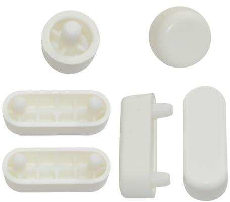 Asiento de inodoro de madera con parachoques redondo y largo, distancia de 32 mm