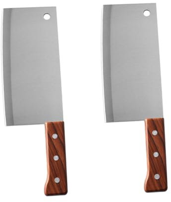 Alipis 2stücke Zwei Professionelle Zerkleinerer Aus Multifunktions-hackmesser Mit Ergonomischem Griff Metzgerschneider Küchenwerkzeuge Für Zuhause Und Restaurant