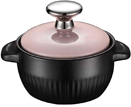 CWCQGH Ramekins in Ceramica per la Cottura al Forno, Mini casseruola con Coperchio, Piatto per soufflé, Mini casseruola con Coperchio
