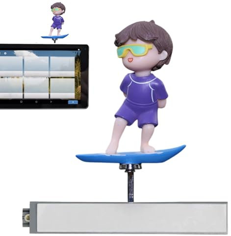 Decorazione per cruscotto auto, divertente – tavola da surf, decorazione per auto, simpatico disegno di ragazzo che fa surf con figura oscillante per lui e lei compleanno